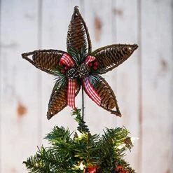 Ornativity Rattan Star Tree Topper - Christmas Rustic Acorn Tree Topper With Holly And Berry Decorations 10 Ornativity Rattan Star Tree Topper - Christmas Rustic Acorn Tree Topper With Holly And Berry Decorations -National Tree Company Sale Shop 51thOW9mOiL