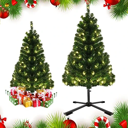 Artificial Christmas Tree Stand, Fake Christmas Tree Base For 4Ft To 7.5Ft Christmas Tree, Fits 1-1.42 Inch Tree Pole, Black 6 Artificial Christmas Tree Stand, Fake Christmas Tree Base For 4Ft To 7.5Ft Christmas Tree, Fits 1-1.42 Inch Tree Pole, Black - Image 4