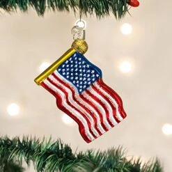 Old World Christmas Political Gifts Glass Blown Ornaments For Christmas Tree Star-Spangled