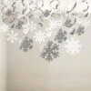 Snowflake Swirls Decoration(30pcs), Konsait Merry Christmas Snowflake Hanging Swirls Garland Foil Ceiling Ornaments For Xmas Winter Wonderland Holiday Party Decor Supplies,Already Assembled -National Tree Company Sale Shop 51uJiuFxhML