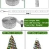 TURNMEON [ Extra Long ] 50 Ft 150 LED Ribbon Christmas Tree Lights Decoration, Adapter Powered Double Layer Copper Wire Fairy String Lights Christmas Tree Decorations Home Indoor New Year -National Tree Company Sale Shop 51uWbTNqakL