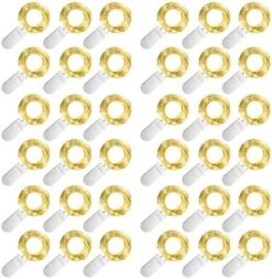 SmilingTown Starry Fairy String Lights 36 Pack 20 LED/Strand 7.2ft Firefly Copper Wire Lights Battery Powered Lights For Wedding Party Table Centerpiece Halloween Christmas Decorations (Warm White) -National Tree Company Sale Shop 51ugKtLwhL. AC