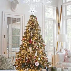 YEAHOME Snowflake Christmas Tree Topper, 3D Lighted Christmas Tree Topper Snow-White Christmas Treetop With Snowflake Projector Lights For Christmas Tree Decorations 14 YEAHOME Snowflake Christmas Tree Topper, 3D Lighted Christmas Tree Topper Snow-White Christmas Treetop With Snowflake Projector Lights For Christmas Tree Decorations -National Tree Company Sale Shop 51usRZ1J9dL