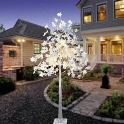 Lightshare 7FT LED Lighted Maple Tree - Dotted With 208 Warm White LED Lights Orange For Thanksgiving Harvest Fall Festival Home Party Decoration -National Tree Company Sale Shop 51v1sm0zxZL. AC