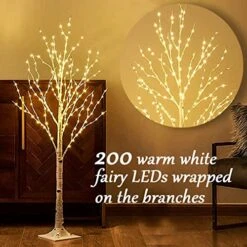 Fudios Lighted Birch Trees 4FT 200 LED Fairy Lights, Lit Artificial Twig Tree With Colorful And Warm White Lights Plug In For Home Christmas Wedding Party Decor Indoor Outdoor 18 Fudios Lighted Birch Trees 4FT 200 LED Fairy Lights, Lit Artificial Twig Tree With Colorful And Warm White Lights Plug In For Home Christmas Wedding Party Decor Indoor Outdoor -National Tree Company Sale Shop 51vOxrFQS1L