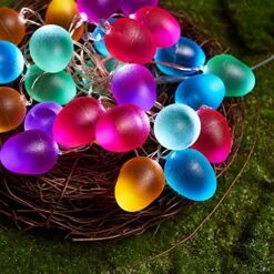 Easter Lights Egg Decorative Fairy String Lights 30 LEDs 10 Ft Battery Operated For Home Bedroom Birthday Classroom Wall Decor -National Tree Company Sale Shop 51vUyNgVfUL