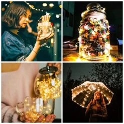 SmilingTown Starry Fairy String Lights 36 Pack 20 LED/Strand 7.2ft Firefly Copper Wire Lights Battery Powered Lights For Wedding Party Table Centerpiece Halloween Christmas Decorations (Warm White) -National Tree Company Sale Shop 51wc39Q4UdL