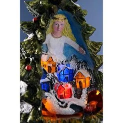 WeRChristmas Pre-Lit Led Christmas Tree Scene With Rotating Train Decoration, 32 Cm - Multi-Colour -National Tree Company Sale Shop 51xSFHt0DdL