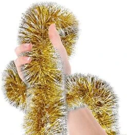 Christmas Tree Royal Blue Frost Tip Tinsel Garland Blue Silver Metallic Streamers Celebrate A Holiday Hanukkah Party Ceiling Hanging Decorations Indoor And Outdoor Disco Party Supplies -National Tree Company Sale Shop 51xbxy89T0L. AC