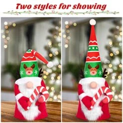 Gnome Christmas Tree Topper For Christmas Tree Decorations, Swedish Tomte Christmas Santa Holiday Home Decorations - 28 Inches