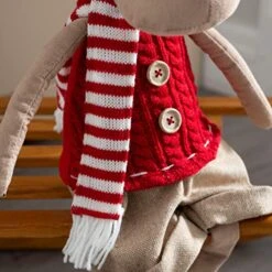 WeRChristmas Sitting Christmas Moose Figurine With Soft Legs, Multi-Colour, 56cm -National Tree Company Sale Shop 51y8Qc9ZTnL