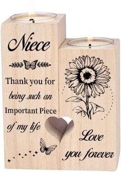 Double Sided Printing, Granddaughter Gifts Candle Holders, Granddaughter Gifts From Grandma, Birthday Christmas Graduation Gifts For Granddaughter -National Tree Company Sale Shop 51yBBG7G4TL. AC