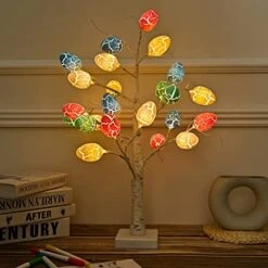 Easter Decorations Kemooie 24 Inch Pre-lit White Birch Tree With 24pcs Easter Egg Ornaments, 24 Led Lights Battery Operated Table Centerpiece For Party Birthday Home Spring Decoration Indoor Use 10 Easter Decorations Kemooie 24 Inch Pre-lit White Birch Tree With 24pcs Easter Egg Ornaments, 24 Led Lights Battery Operated Table Centerpiece For Party Birthday Home Spring Decoration Indoor Use -National Tree Company Sale Shop 51yC5iqCX6L