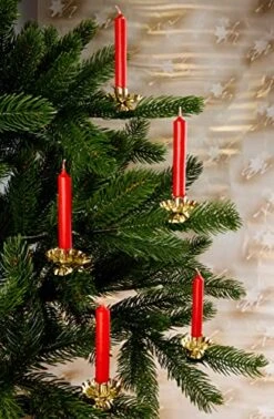 BRUBAKER 20 Pack Tree Candle Holders For Christmas Tree - Gold - Traditional Vintage Candle Holders With Clip -National Tree Company Sale Shop 51yFHmwKz5L