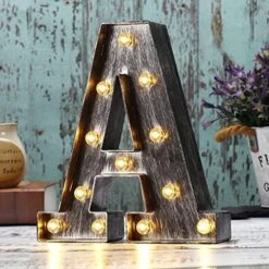 Retro Led Marquee Letter Lights - Industrial, Vintage Style Light Up Letters Alphabet Sign For Cafe Wedding Birthday Party Christmas Lamp Home Bar Initials Decor - E -National Tree Company Sale Shop 51yNHiYRj4L. AC
