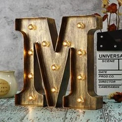 Retro Led Marquee Letter Lights - Industrial, Vintage Style Light Up Letters Alphabet Sign For Cafe Wedding Birthday Party Christmas Lamp Home Bar Initials Decor - E -National Tree Company Sale Shop 51z9i7z786L. AC