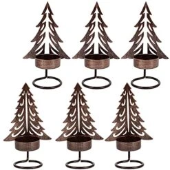 Juegoal Set Of 6 Tea Light Candle Holders, Christmas Decorations Metal Xmas Tree Table Candle Holder, Rust-Proof Tabletop Tealight Centerpiece And Display For Holiday Home Mantel Fireplace 13 Juegoal Set Of 6 Tea Light Candle Holders, Christmas Decorations Metal Xmas Tree Table Candle Holder, Rust-Proof Tabletop Tealight Centerpiece And Display For Holiday Home Mantel Fireplace -National Tree Company Sale Shop 51zGSY8UdhL