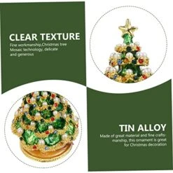 NOLITOY 4 Pcs Christmas Tree Jewelry Box Wedding Ring Holder Christmas Tree Ring Box Desktop Christmas Tree Plant Containers Pearl Trim Christmas Decor Xmas Tree Decor Home Storage Holder -National Tree Company Sale Shop 51zJG2A7SrL