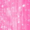 Amadecohome Curtain Lights, Pink 8 Modes LED String Lights For Garden, Teen Girls' Room, Party, Window, Wall And Valentines Day Decor -National Tree Company Sale Shop 51ze0iudZpL