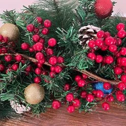 6FT Valentines Day Red Berry Garland Decoration Artificial Red Berry Garland With Bendable Stems Xmas Tree Indoor Outdoor Home Mantle Fireplace Stairs Table Holiday Thanksgiving Party Supplies -National Tree Company Sale Shop 611eE4OsMqL