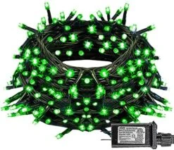 FUNPENY 300 LED Christmas String Lights, 100 FT Plug In Connectable Waterproof Fairy String Lights Green Wire With 8 Modes For Indoor Outdoor Xmas Tree Home Garden Decorations (Multi Colored) -National Tree Company Sale Shop 6122XaJD TL. AC