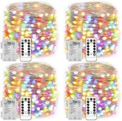 Homemory 4 Pack 20 Ft 60 LED Fairy Lights Battery Operated Christmas Lights With Remote Waterproof 8 Modes Firefly Twinkle String Lights For Party Bedroom Wedding Decorations 21 Homemory 4 Pack 20 Ft 60 LED Fairy Lights Battery Operated Christmas Lights With Remote Waterproof 8 Modes Firefly Twinkle String Lights For Party Bedroom Wedding Decorations -National Tree Company Sale Shop 615 5Axo2jL. AC