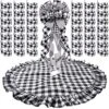 Christmas Tree Topper Bow Buffalo Plaid Christmas Tree Topper Xmas Decor Rustic Tree Toppers Large Outdoor Bows Ribbon Tree Topper With Xmas Plaid Tree Skirt Ornament (Black And White) 1 Christmas Tree Topper Bow Buffalo Plaid Christmas Tree Topper Xmas Decor Rustic Tree Toppers Large Outdoor Bows Ribbon Tree Topper With Xmas Plaid Tree Skirt Ornament (Black And White) -National Tree Company Sale Shop 615gfKbOu9L