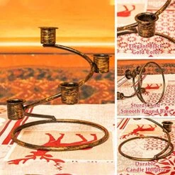 Rocinha Advent Candle Holder, Rustic Advent Wreath Candle Holder With Spiral Structure - Christmas Advent Wreath Ring Advent Centerpiece Decorations For Home Church -National Tree Company Sale Shop 619aMLMtPlL