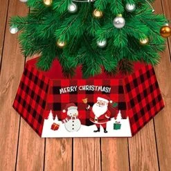 Christmas Tree Collar, Hexagon Xmas Tree Ring Buffalo Plaid Christmas Tree Skirt Durable Christmas Tree Fence Base Stand For Christmas Tree Holiday Home Decor -National Tree Company Sale Shop 61CAsXVRCEL. AC