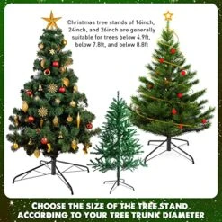 Roowest Christmas Tree Stand Artificial Christmas Tree Base Metal Xmas Tree Folding Replacement Holder Green Tree Base For Christmas Holiday Winter Tree Party Decorations (16 Inch) -National Tree Company Sale Shop 61CNOx8p1jL