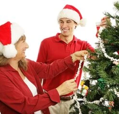 Popcorn And Cranberry Garland For Christmas Tree By Factory Direct Craft - This Old Fashion Real Look Plastic Faux Popcorn Holiday Garland With Plastic Beads Can Be Used Year After Year -National Tree Company Sale Shop 61EslY0oMWL