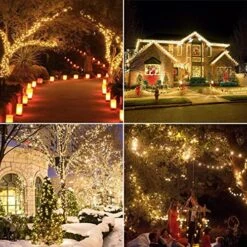 Haili 1000 Led Christmas Lights, Plug In 8 Lighting Modes Waterproof, Outdoor Christmas Lights For Tree Yard Party Indoor Outside Decorations (393FT, Warm White) -National Tree Company Sale Shop 61FpErbeirL