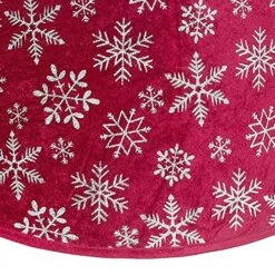 New Traditions - Christmas Tree Collar (Velvet Tree Collar - Red/Snowflake) -National Tree Company Sale Shop 61H5gcZmL3L