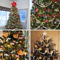9.2 Feet Artificial Popcorn And Cranberry Garland Strand Old Fashion Christmas Tree Garland String For Christmas Holiday Season Vintage Decoration -National Tree Company Sale Shop 61IFeuR3kfL