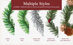 Haute Decor GarlandTies™, 20 Pack 18 Inches (Noble Fir) - Strong Greenery Twist Ties For Hanging Garland, Lights, Decorations -National Tree Company Sale Shop 61JbJC7VyNL