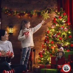 8 Inch Bethlehem Glitter Gold Star Christmas Tree Topper | Christmas Tree Toppers | Christmas Star Tree Topper | Rustic Tree Toppers Christmas Decorations | Christmas Tree Topper Star For 3-6 Ft Trees -National Tree Company Sale Shop 61MZenrkkmL