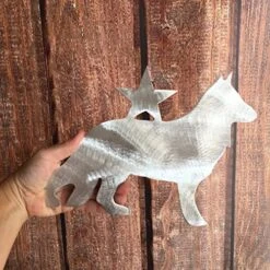 German Shepherd, Star, Dog Christmas Tree Topper, Wreath Decoration, Holiday Decoration, Aluminum, Star -National Tree Company Sale Shop 61MsCFTyfIL