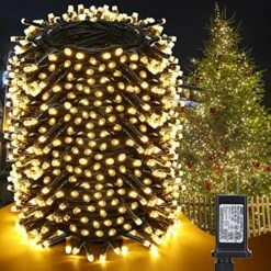 LED Christmas Lights Indoor Outdoor, 76 Feet 200 LED 8 Modes Fairy String Lights With Timer, Connectable, Christmas Twinkle Lights For Garden, Yard, Party, Holiday, Xmas Tree Decorations (White) -National Tree Company Sale Shop 61QumGZtGXL. AC