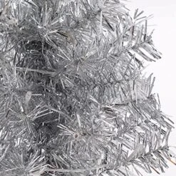 Hb 6' Ft Sparking Gorgeous Folding Artificial Tinsel Christmas Tree Silver Color 450 Tips 7 Hb 6' Ft Sparking Gorgeous Folding Artificial Tinsel Christmas Tree Silver Color 450 Tips -National Tree Company Sale Shop 61U3s6bI0hL