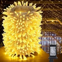 LED Christmas Lights Indoor Outdoor, 76 Feet 200 LED 8 Modes Fairy String Lights With Timer, Connectable, Christmas Twinkle Lights For Garden, Yard, Party, Holiday, Xmas Tree Decorations (White) -National Tree Company Sale Shop 61UW2LoOLyL. AC