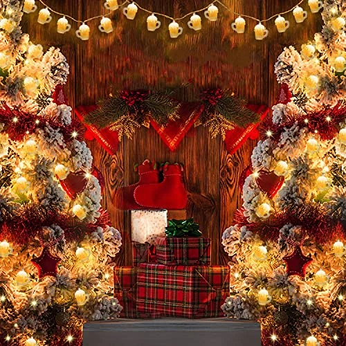 Abeja 3D Beer Mug String Lights St Patrick's Day Decor 8.5 Ft Party Cup Light With 10 Incandescent Bulbs For Bar Cafe Shop Birthday Wedding Party Bedroom Dorm Wreath Summer Club Decorations, White 7 Abeja 3D Beer Mug String Lights St Patrick's Day Decor 8.5 Ft Party Cup Light With 10 Incandescent Bulbs For Bar Cafe Shop Birthday Wedding Party Bedroom Dorm Wreath Summer Club Decorations, White - Image 5