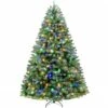 Hykolity 7.5 Ft Prelit Christmas Tree, Artificial Christmas Tree With 450 Color Changing LED Lights, 1450 Tips, Metal Stand And Hinged Branches, 10 Color Modes 1 Hykolity 7.5 Ft Prelit Christmas Tree, Artificial Christmas Tree With 450 Color Changing LED Lights, 1450 Tips, Metal Stand And Hinged Branches, 10 Color Modes -National Tree Company Sale Shop 61VHDqeseNL