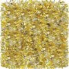 Dingion 57.6 Feet Christmas Tinsel Garland Tree Decorations Ornament Glitter Twist Metallic Streamer Outdoor Hanging For Wedding Birthday(Silver, Gold)