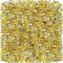 Dingion 57.6 Feet Christmas Tinsel Garland Tree Decorations Ornament Glitter Twist Metallic Streamer Outdoor Hanging For Wedding Birthday(Silver, Gold) -National Tree Company Sale Shop 61W3nnSdCUL. AC