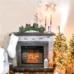 Woofty 18.5 Inch Christmas Candle Holder Centerpiece, Pine Cones And Red Berry Table Centerpiece With 3 Candle Holders Table Accent Centerpiece For Festival Home Decoration 13 Woofty 18.5 Inch Christmas Candle Holder Centerpiece, Pine Cones And Red Berry Table Centerpiece With 3 Candle Holders Table Accent Centerpiece For Festival Home Decoration -National Tree Company Sale Shop 61XtKYdHd1L