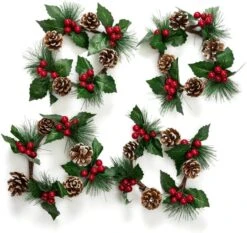 Factory Direct Craft Set Of 2 Artificial Frosted Fern Christmas Candle Rings Faux Winter Greenery Holiday Candle Rings For Pillar Candles - Use As A Small Christmas Wreath Decoration Too! -National Tree Company Sale Shop 61bPmPWmQ5L. AC