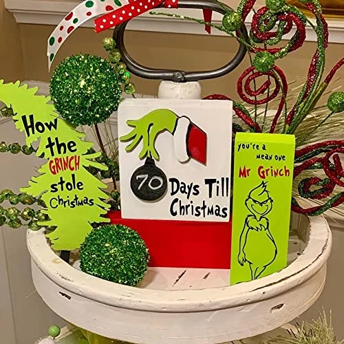 Grinch Christmas Tiered Tray Decor Christmas Decoration Inspireds Holiday Decor Inspireds Christmas 7 Grinch Christmas Tiered Tray Decor Christmas Decoration Inspireds Holiday Decor Inspireds Christmas - Image 5