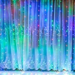 Twinkle Star 300 LED Window Curtain String Light Wedding Party Home Garden Bedroom Outdoor Indoor Wall Decorations, Warm White -National Tree Company Sale Shop 61d4eFJvoZL. AC