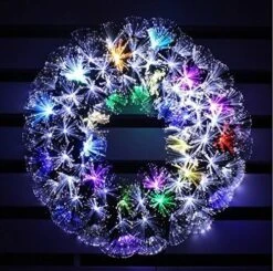 Pre-lit White Color LED Fiber Optic Christmas Wreath (24in, Warm White) -National Tree Company Sale Shop 61fFlun1jnL. AC