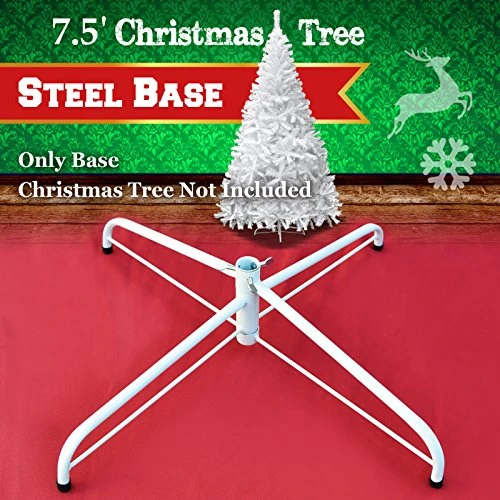 BenefitUSA Steel Base Metal Stand For 5/6/7/7.5ft Christmas Tree Green Christmas Decor (7.5', White) 3 BenefitUSA Steel Base Metal Stand For 5/6/7/7.5ft Christmas Tree Green Christmas Decor (7.5', White)